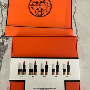 Hermes gift box 5 mini lipsticks new